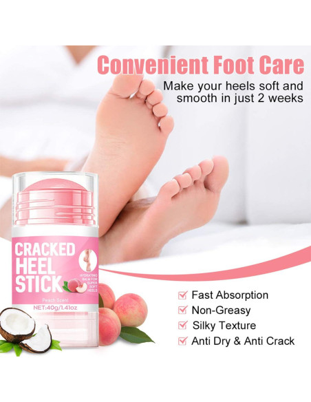 Juego de 2 Cremas para Pies Durazno 60% Urea Hidratante