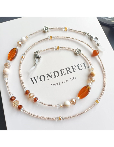 Cadena de Gafas Estilosa de Perlas para Mujeres 72 cm