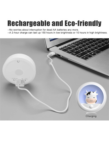 Luz Nocturna AIMILAR con Sensor de Movimiento Recargable