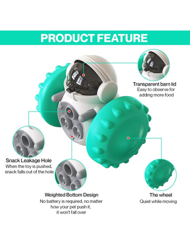 Dispensador de Comida Interactivo para Perros Pupihum T01 - 280g