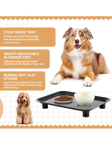 Bandeja para Gatos y Perros Marsui Ajustable 23-37mm