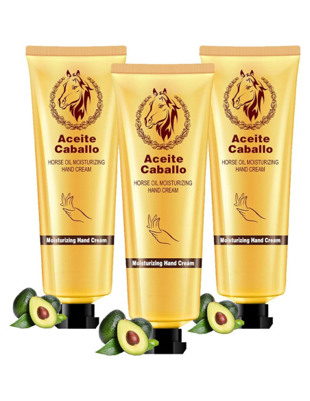 Crema Hidratante para Manos ETUIH con Aceite de Caballo 3PCS
