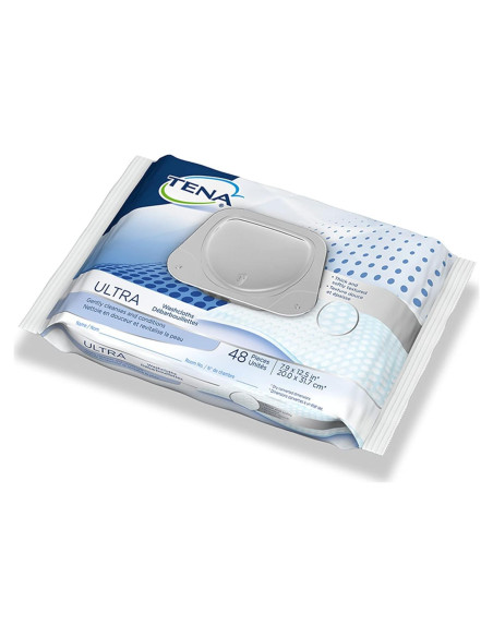 Toallitas de Limpieza TENA ProSkin Ultra 48 Unidades 17.8x31.8 cm