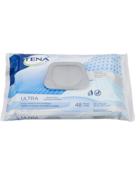 Toallitas de Limpieza TENA ProSkin Ultra 48 Unidades 17.8x31.8 cm