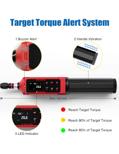 Destornillador de Par Digital ANPUDS 0.045-3 Nm 42PCS 2