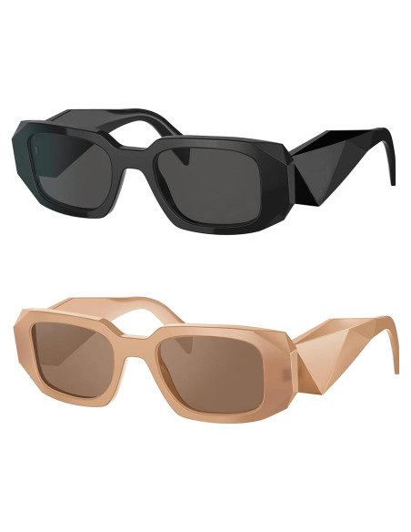 Gafas de Sol Rectangulares BUTABY UV400 Moda Retro Gafas de Sol Rectangulares BUTABY UV400 Moda Retro