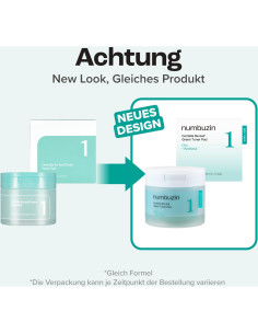 Almohadillas de Tónico Numbuzin No.1 Verde Centella 70 Unidades 2