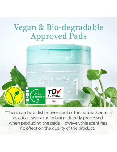 Almohadillas de Tónico Numbuzin No.1 Verde Centella 70 Unidades