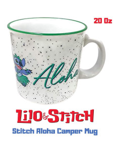 Taza de Cerámica Disney Lilo y Stitch Aloha 591 ml 2