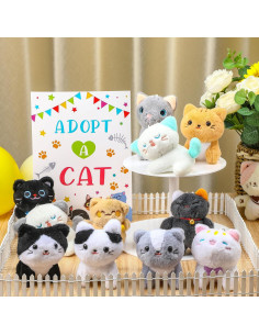 Conjunto Fiesta de Mascotas Gato Blueweenly 15 Piezas 2