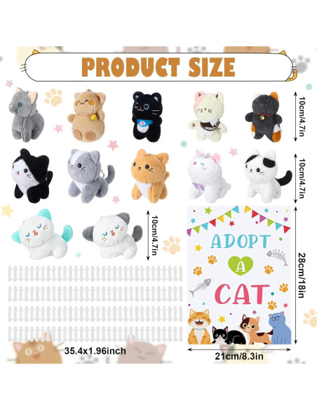 Conjunto Fiesta de Mascotas Gato Blueweenly 15 Piezas