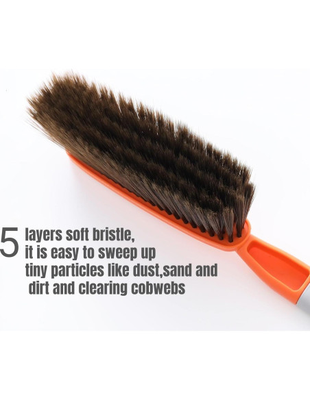 Paquete de 3 cepillos de mano Kagyuan con cerdas suaves 40 cm