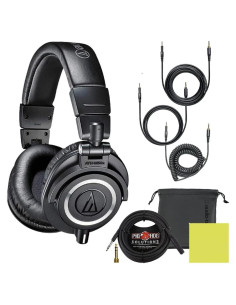 Auriculares de Monitoreo Audio-Technica ATH-M50X + Cable 3m