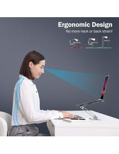 Soporte Ajustable de Aluminio UFVCOV para Laptop 10-17" 2