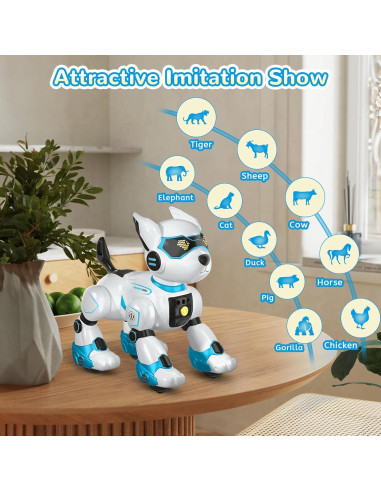 Robot Perro Inteligente Interactivo GUANGDONG Azul 26.67cm