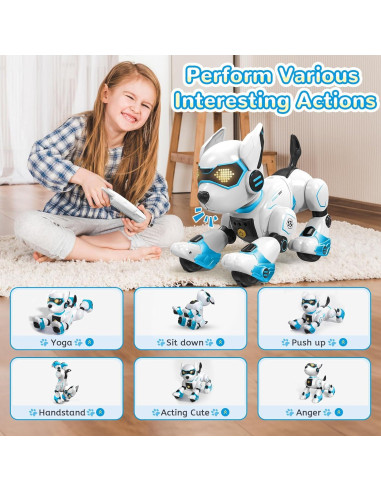 Robot Perro Inteligente Interactivo GUANGDONG Azul 26.67cm