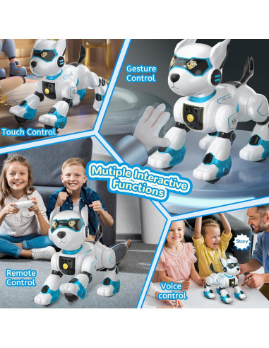 Robot Perro Inteligente Interactivo GUANGDONG Azul 26.67cm