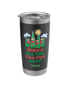 Vaso Térmico Shrek 20 oz Acero Inoxidable Aislado Negro