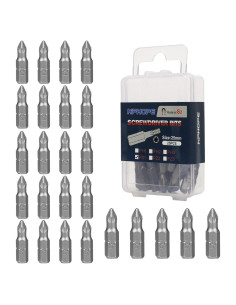 Juego de Puntas de Destornillador PZ1 HPHOPE 25 Piezas 2.5 cm