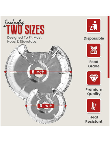 Cubiertas de Quemadores Eléctricos Linda's Essentials 50 Pzas