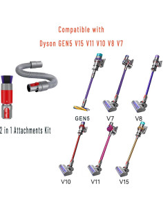 Cepillo y Manguera de Extensión Amalfy para Dyson GEN5 V15 V11 V10 V8 V7 2