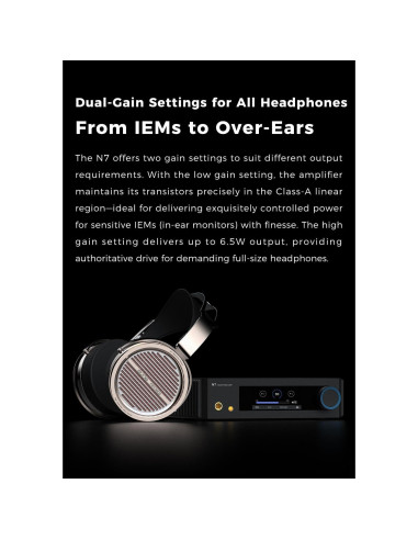 Amplificador de Auriculares Aune N7 Clase A Discreto 1.93kg