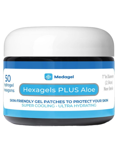 Hexagels Plus Aloe Vera - Parches de hidrogel 200 unidades