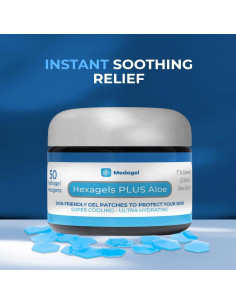 Hexagels Plus Aloe Vera - Parches de hidrogel 200 unidades 2