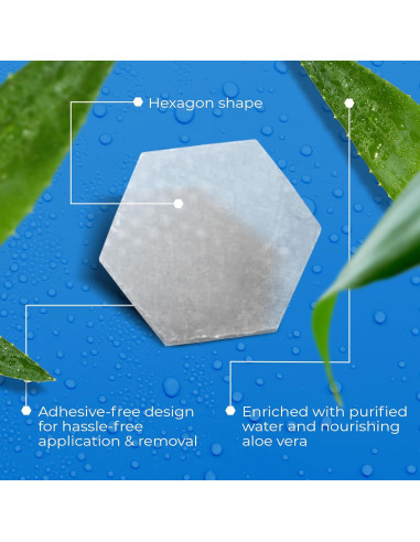 Hexagels Plus Aloe Vera - Parches de hidrogel 200 unidades