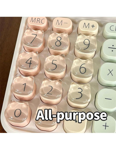 Tapa de Teclado de Vidrio VNLEXMC - 80 Stickers Gato 1.6x0.8cm