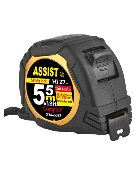 Cinta Métrica ASSIST Pro 5.5M Doble Escala Profesional
