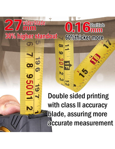 Cinta Métrica ASSIST Pro 5.5M Doble Escala Profesional