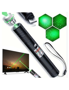 Puntero Láser Verde Recargable Damflew - 15.24 cm, USB