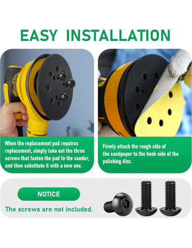 Almohadilla de Lijado 5" Klypticfit para DeWalt DW420 DW421