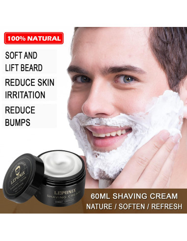 Kit de Afeitado Leponix - Navaja Recta, Jabón y Brocha