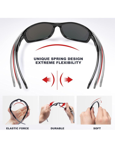 Gafas de sol RIVBOS polarizadas UV400 para deportes y aire libre