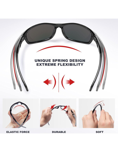 Gafas de sol RIVBOS polarizadas UV400 para deportes y aire libre