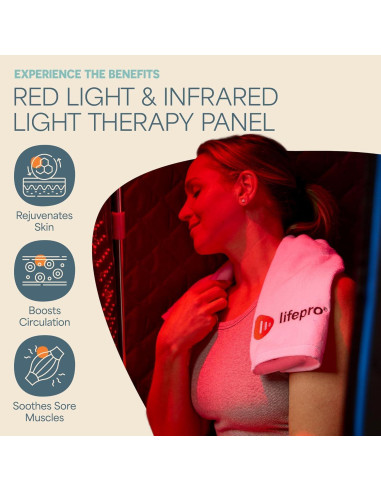 Sauna Portátil LifePro LP-RVFYDX-BLK con Luz Roja y Vapor