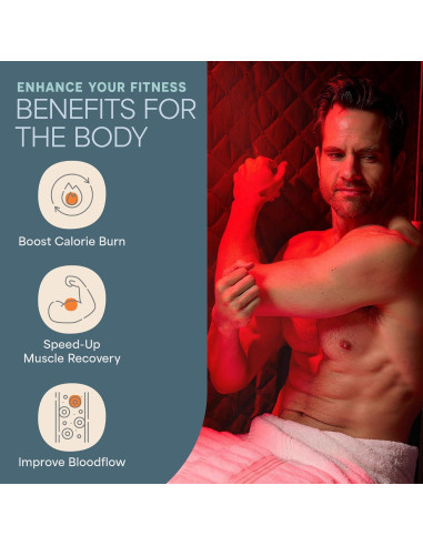 Sauna Portátil LifePro LP-RVFYDX-BLK con Luz Roja y Vapor