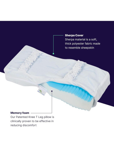 Almohada Ergonómica Knee-T Sherpa para Alivio de Espalda