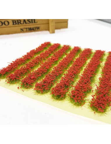 Tiras de Arbustos Miniatura Cayway 10 cm Rosa y Rojo - 2 Piezas