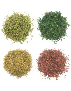 Cayway Paquete de 4 Hojas Realistas para Diorama Jardín 2