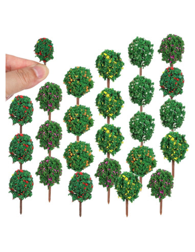 50 Pcs Árboles Miniatura Toyvian - Decoración para Dioramas y Manualidades