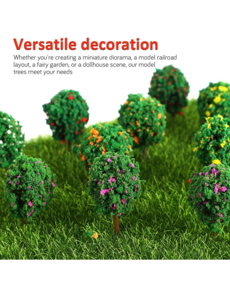 50 Pcs Árboles Miniatura Toyvian - Decoración para Dioramas y Manualidades