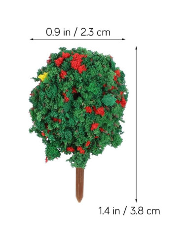 50 Pcs Árboles Miniatura Toyvian - Decoración para Dioramas y Manualidades
