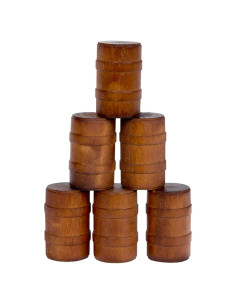 Barriles de Madera Lionel - Paquete de 6 Accesorios para Trenes