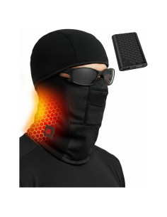 Balaclava Calentada de Grafeno PEONYRISE 6000 mAh Negra