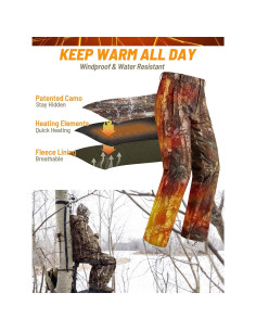 Pantalones Térmicos Camuflaje NEW VIEW para Mujeres 10000mAh 2