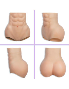 Bragas de Silicona para Glúteos y Caderas - Alta Cintura - Piel Oscura 2