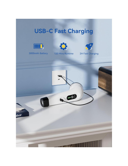 Limpiador Eléctrico de Baño Mesqool CB1001 - 120 Min Uso